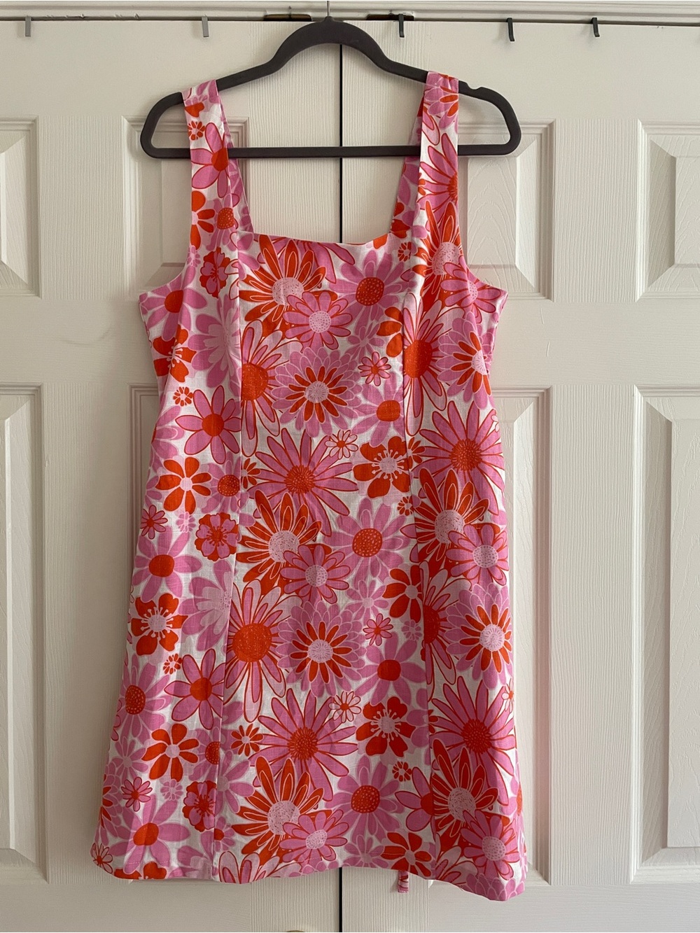 BNWT Princess Highway Justine Mini Dress in Orange and Pink Retro Floral